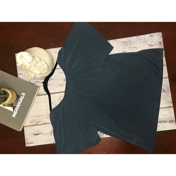 Lucky Brand | Teal Bell Sleeve Shirt - Picture 2 of 5